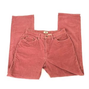 LL Bean Women's Corduroy Pants Salmon Sz 10